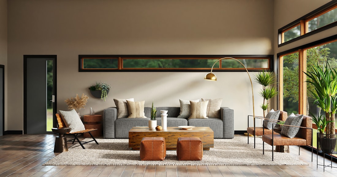 Modern residential living room